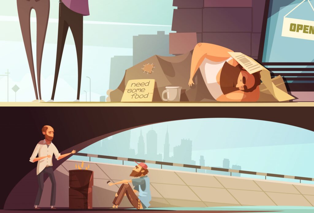 ilustrasi dampak kemiskinan